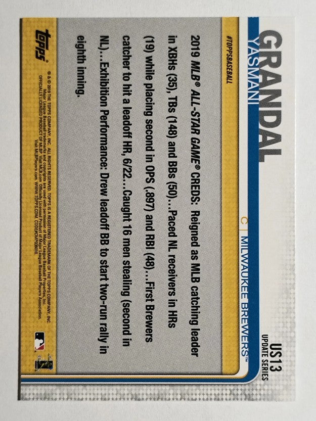 2019 Topps Update #US13 Yasmani Grandal AS