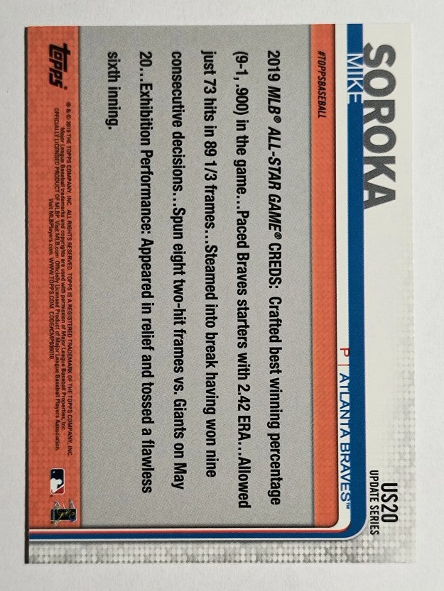 2019 Topps Update #US20 Mike Soroka AS