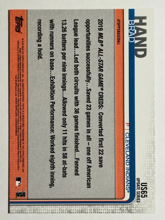 2019 Topps Update #US65 Brad Hand AS