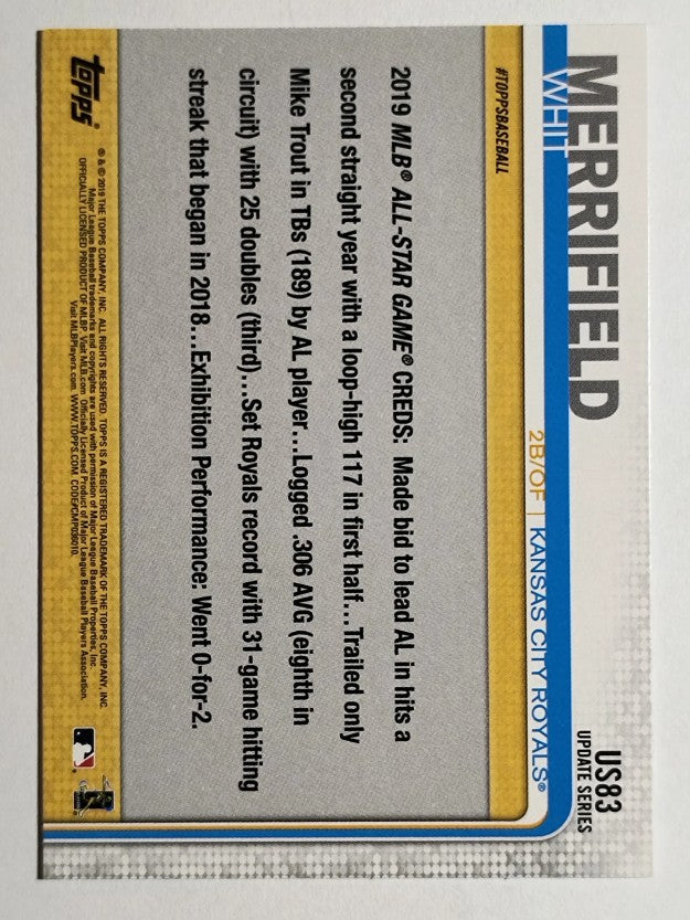 2019 Topps Update #US83 Whit Merrifield AS