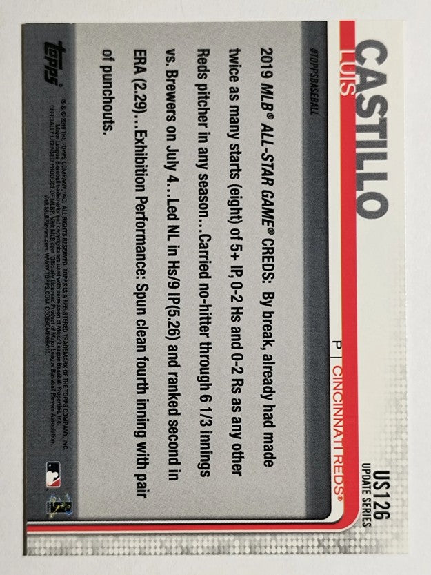 2019 Topps Update #US126 Luis Castillo AS