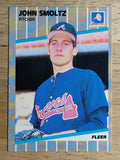 1989 Fleer #602 John Smoltz RC