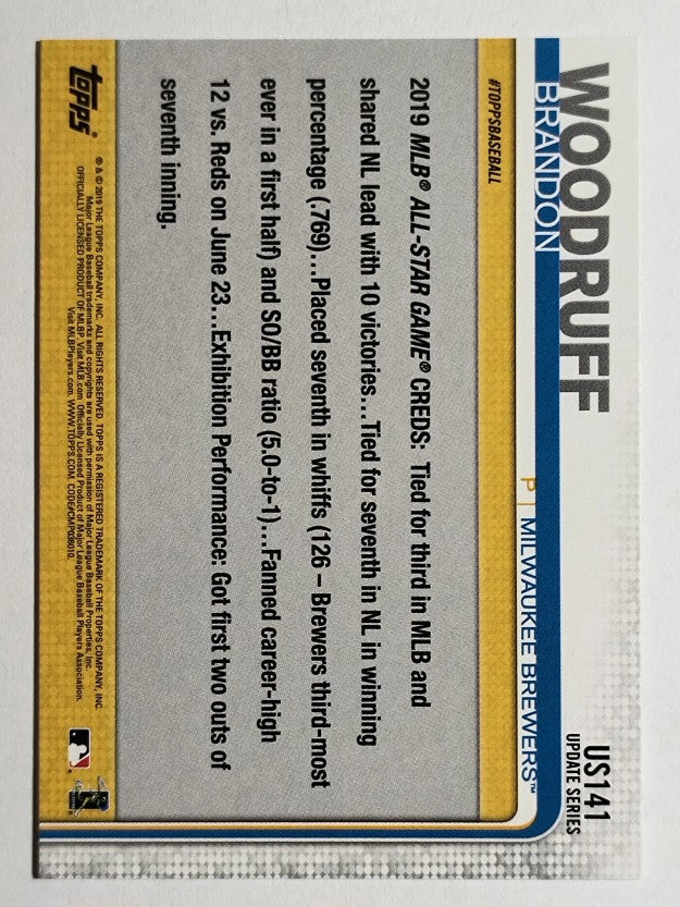 2019 Topps Update #US141 Brandon Woodruff AS
