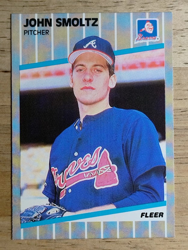 1989 Fleer #602 John Smoltz RC