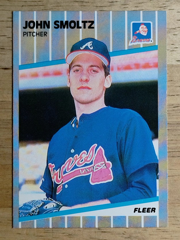 1989 Fleer #602 John Smoltz RC