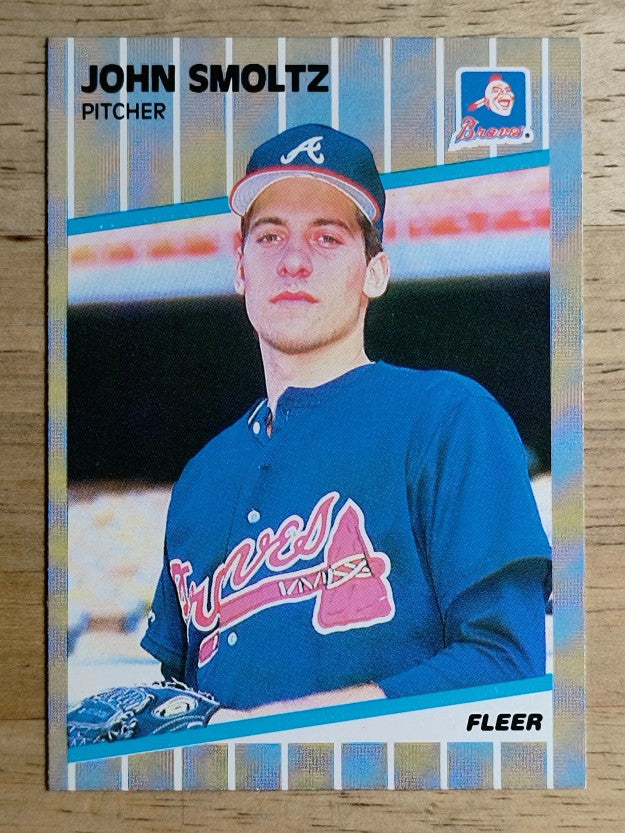1989 Fleer #602 John Smoltz RC