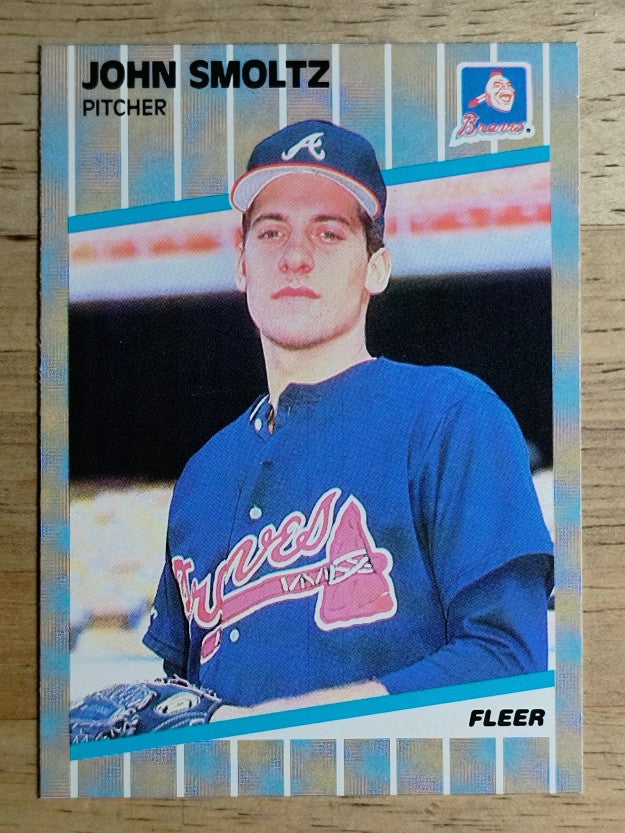 1989 Fleer #602 John Smoltz RC