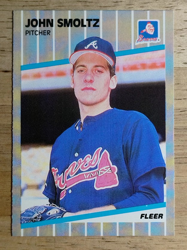1989 Fleer #602 John Smoltz RC