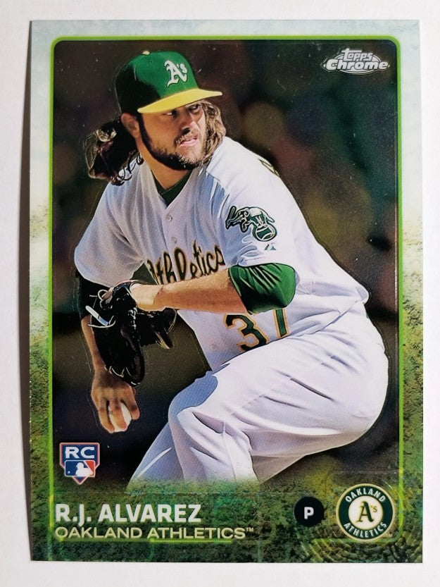 2015 Topps Chrome #120 R.J. Alvarez RC