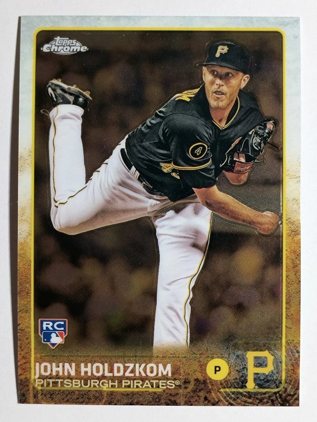 2015 Topps Chrome #128 John Holdzkom RC