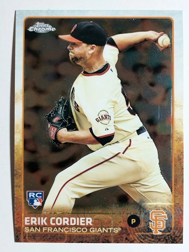 2015 Topps Chrome #145 Erik Cordier RC