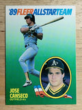 1989 Fleer All-Stars #2 Jose Canseco