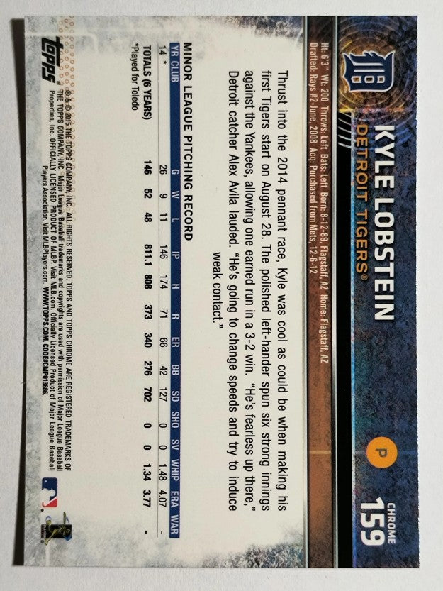 2015 Topps Chrome #159 Kyle Lobstein RC