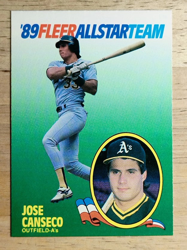 1989 Fleer All-Stars #2 Jose Canseco