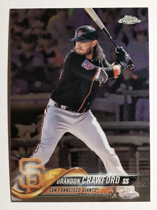 2018 Topps Chrome #111 Brandon Crawford