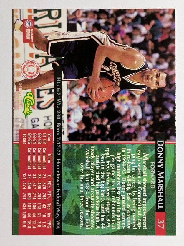 1995 Classic #37 Donny Marshall