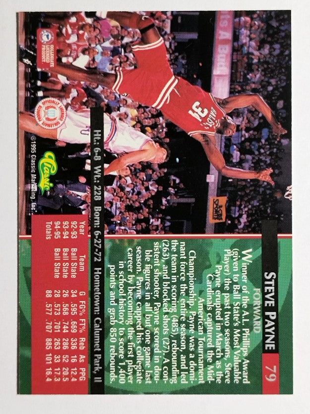 1995 Classic #79 Steve Payne