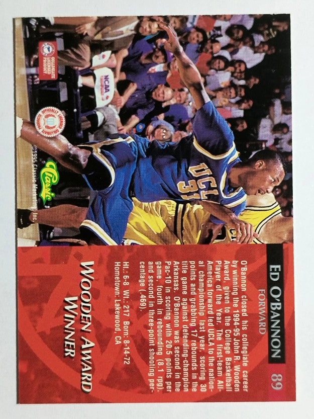 1995 Classic #89 Ed O'Bannon AW