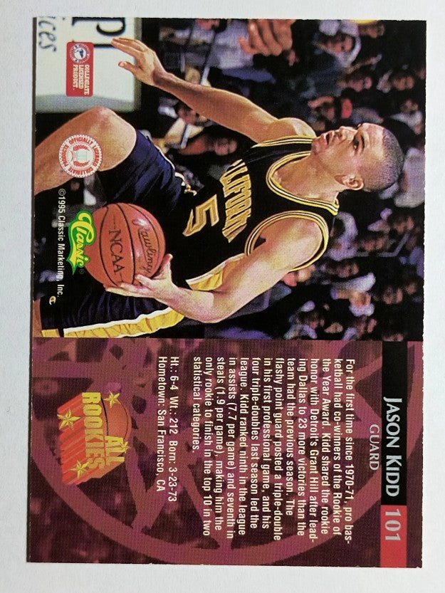 1995 Classic #101 Jason Kidd AR