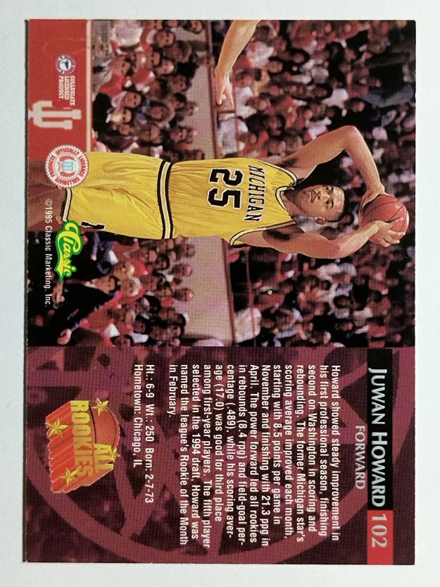 1995 Classic #102 Juwan Howard AR