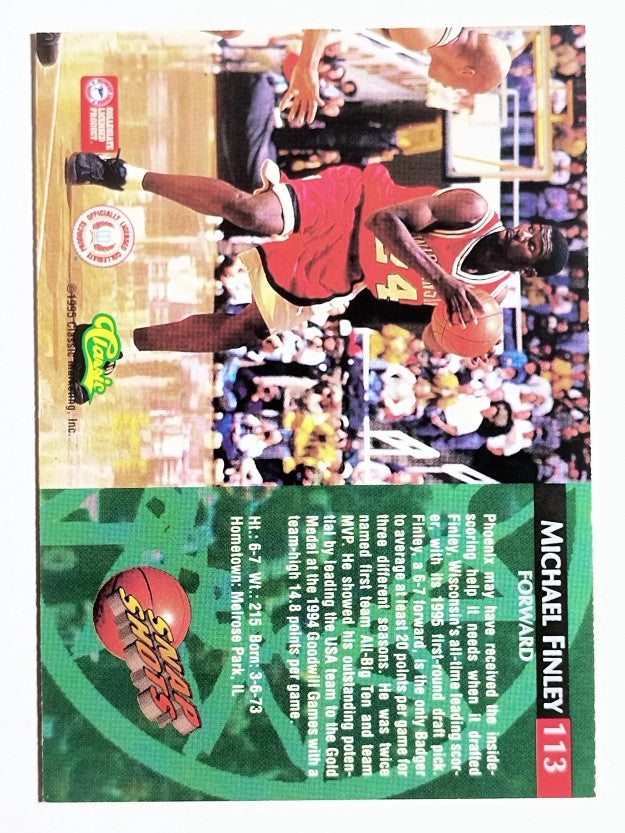 1995 Classic #113 Michael Finley SS