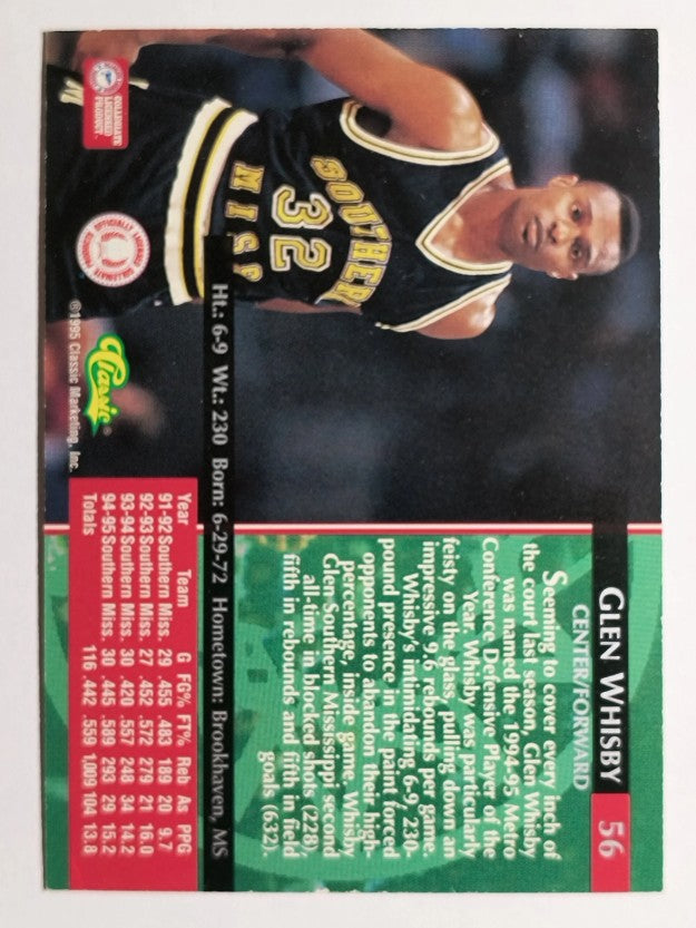 1995 Classic Silver Foil #56 Glen Whisby
