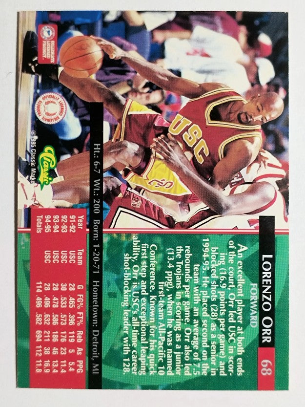 1995 Classic Silver Foil #68 Lorenzo Orr