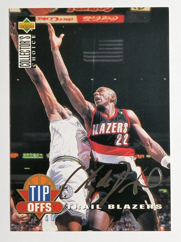 1994-95 Collector's Choice Silver Signature #187 Clyde Drexler TO (NM)