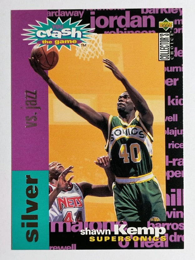 1995-96 Collector's Choice Crash the Game Scoring #C21C Shawn Kemp UTAH L