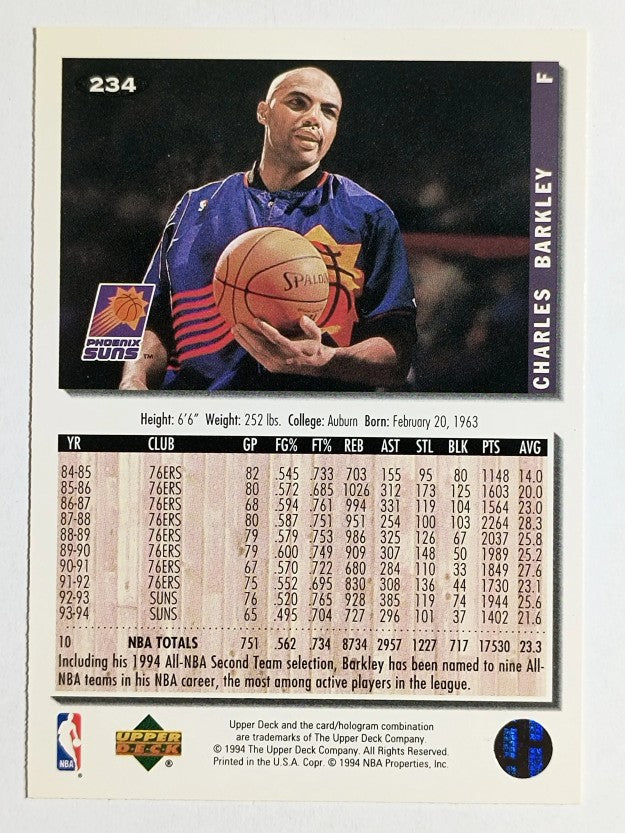 1994-95 Collector's Choice #234 Charles Barkley