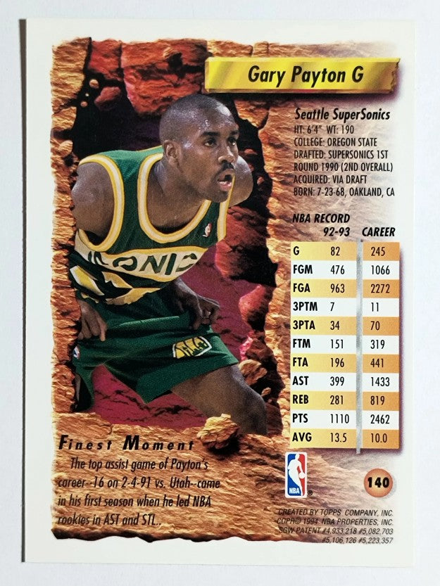 1993-94 Finest #140 Gary Payton (NM)
