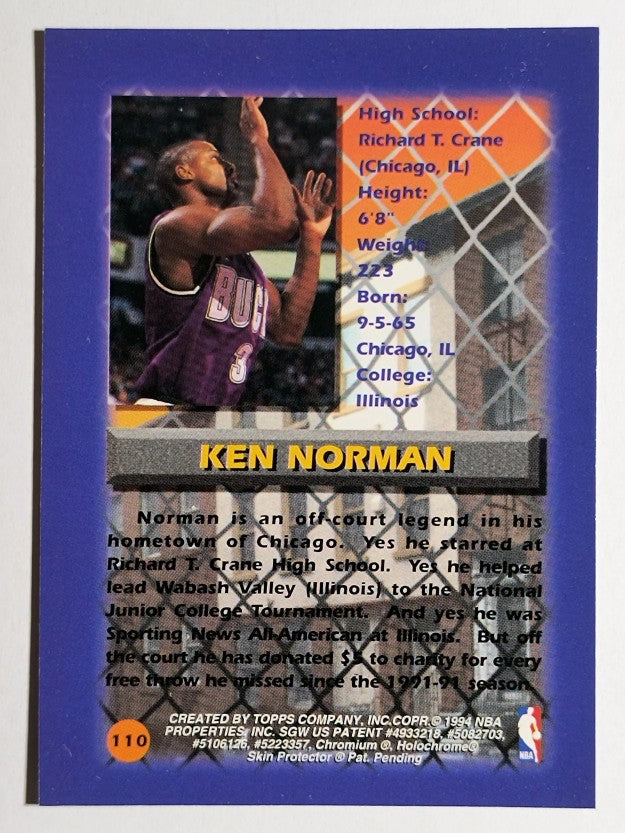 1994-95 Finest #110 Ken Norman CY
