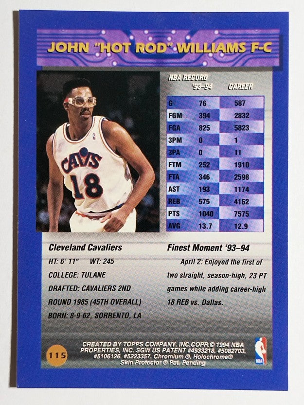 1994-95 Finest #115 John Williams
