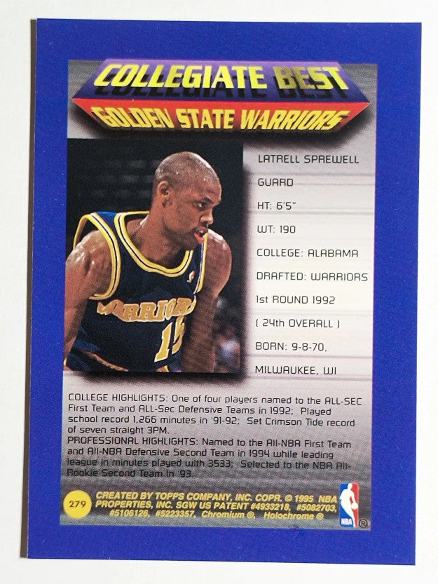 1994-95 Finest #279 Latrell Sprewell CB