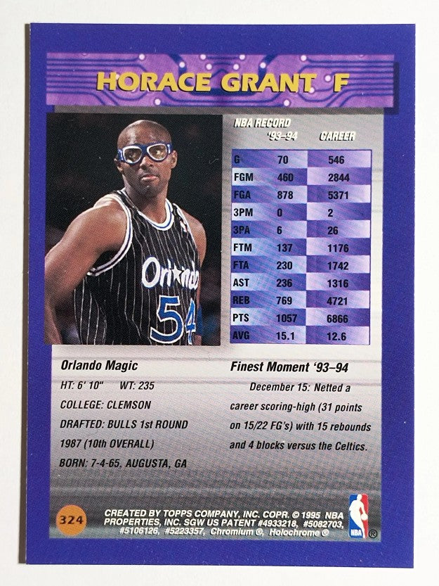 1994-95 Finest #324 Horace Grant