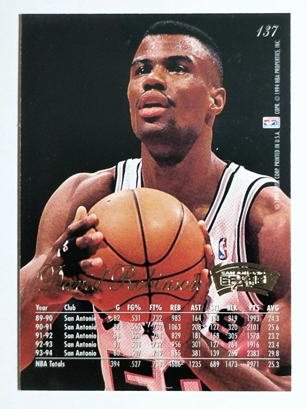 1994-95 Flair #137 David Robinson (NM)
