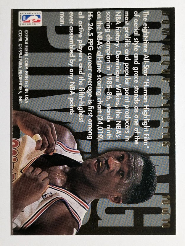 1994-95 Flair Scoring Power #10 Dominique Wilkins