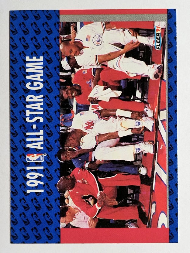 1991-92 Fleer #233 Michael Jordan/'91 All Star Game/Enemies - A Love Story (EX)