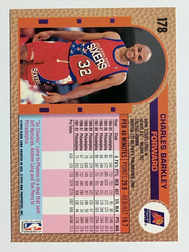 1992-93 Fleer #178 Charles Barkley (NM)