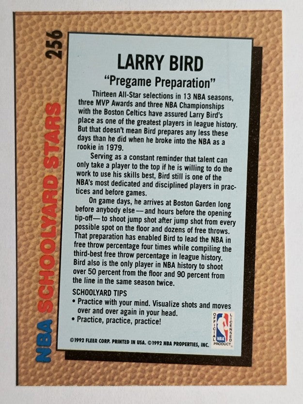 1992-93 Fleer #256 Larry Bird SY