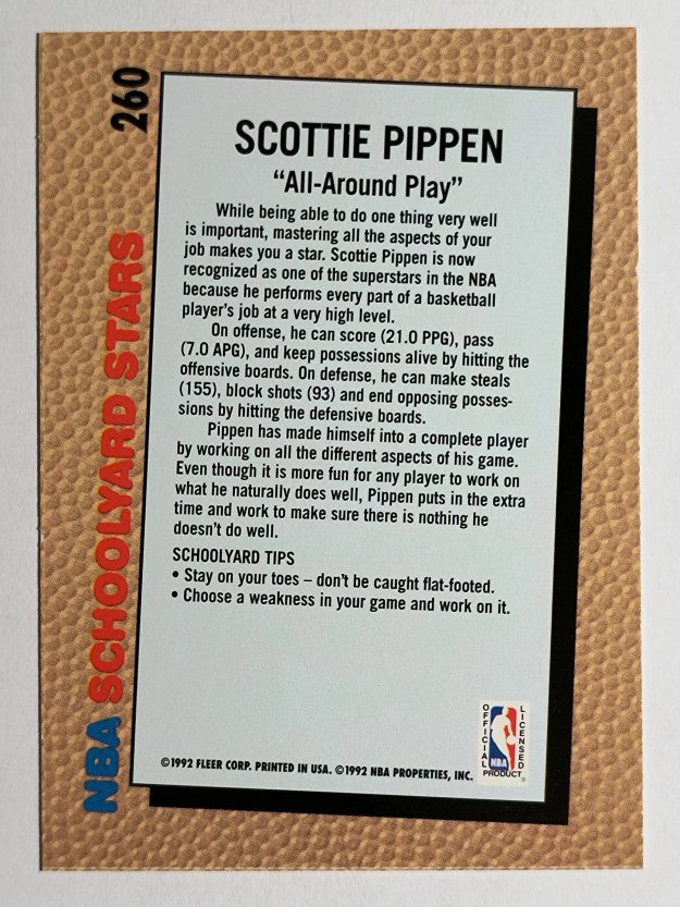 1992-93 Fleer #260 Scottie Pippen SY
