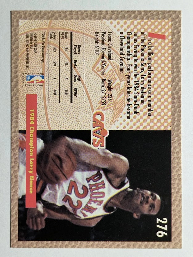 1992-93 Fleer #276 Larry Nance SD