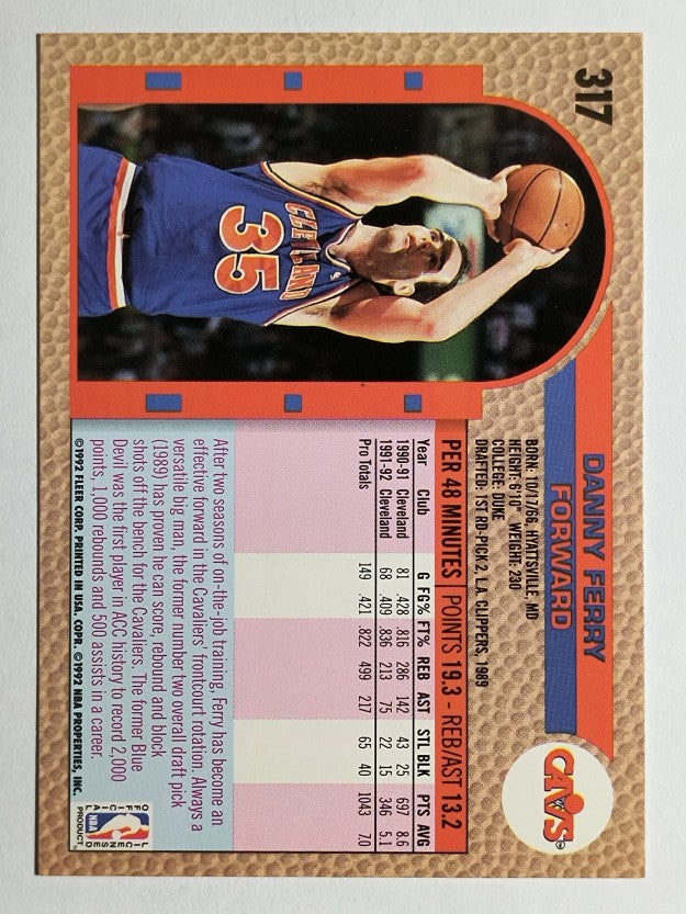 1992-93 Fleer #317 Danny Ferry