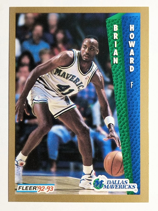 1992-93 Fleer #323 Brian Howard RC
