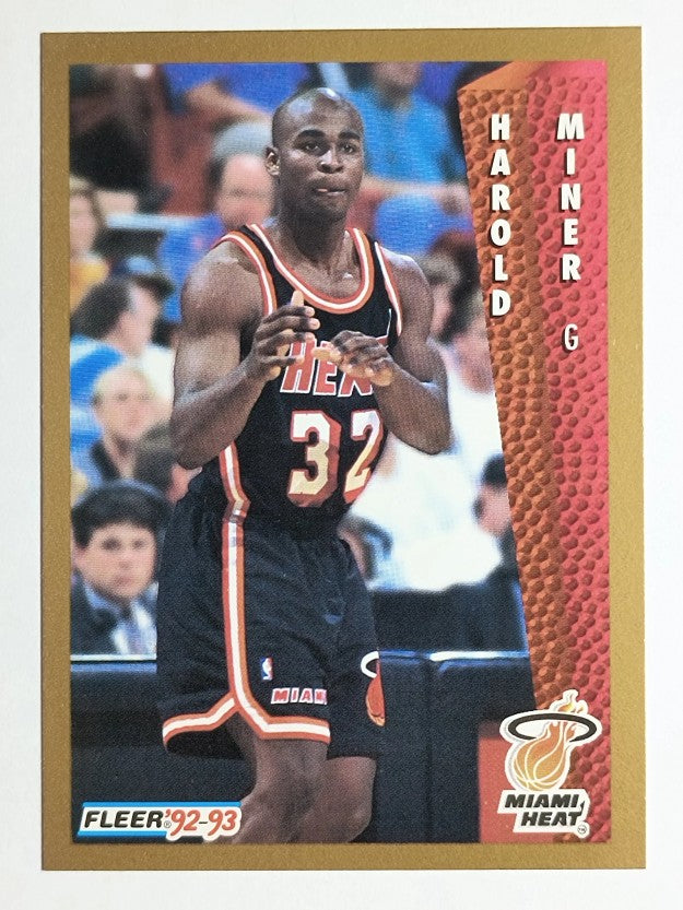 1992-93 Fleer #369 Harold Miner RC