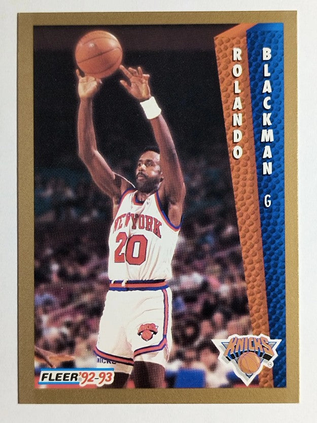 1992-93 Fleer #393 Rolando Blackman