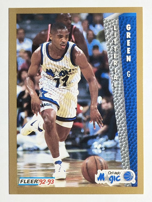 1992-93 Fleer #399 Litterial Green RC