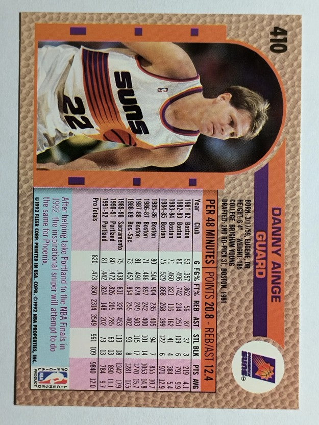 1992-93 Fleer #410 Danny Ainge