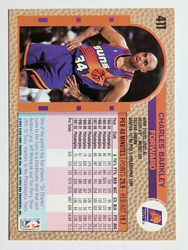 1992-93 Fleer #411 Charles Barkley