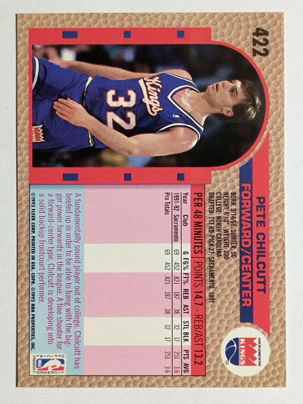 1992-93 Fleer #422 Pete Chilcutt